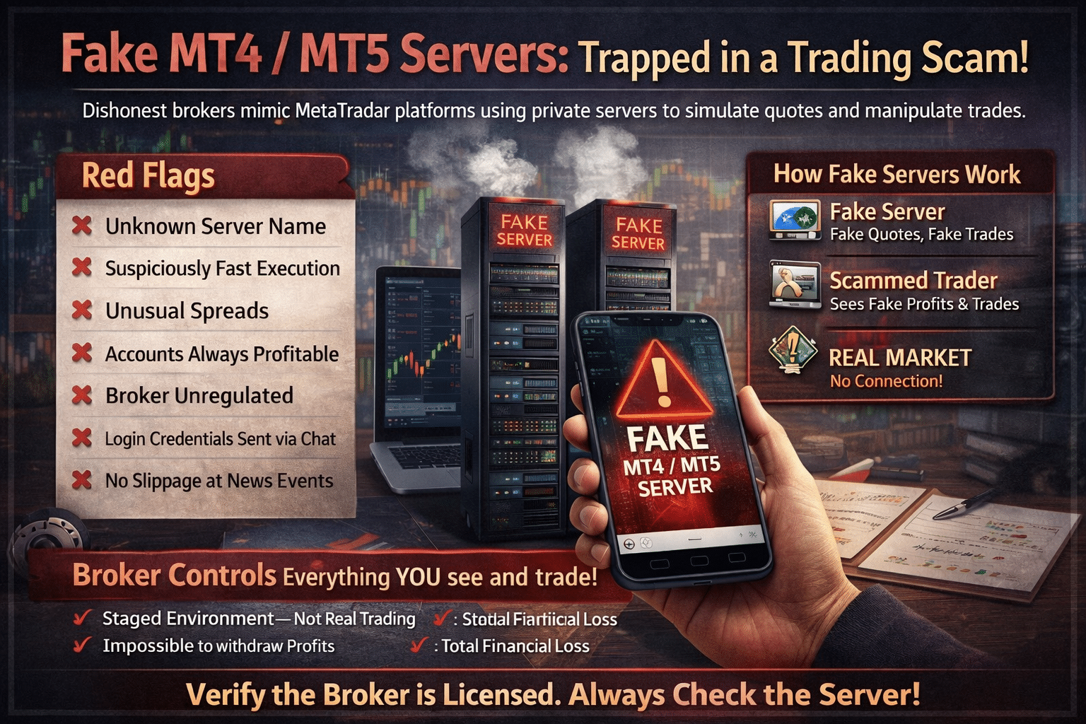 Fake MT4/MT5 Servers