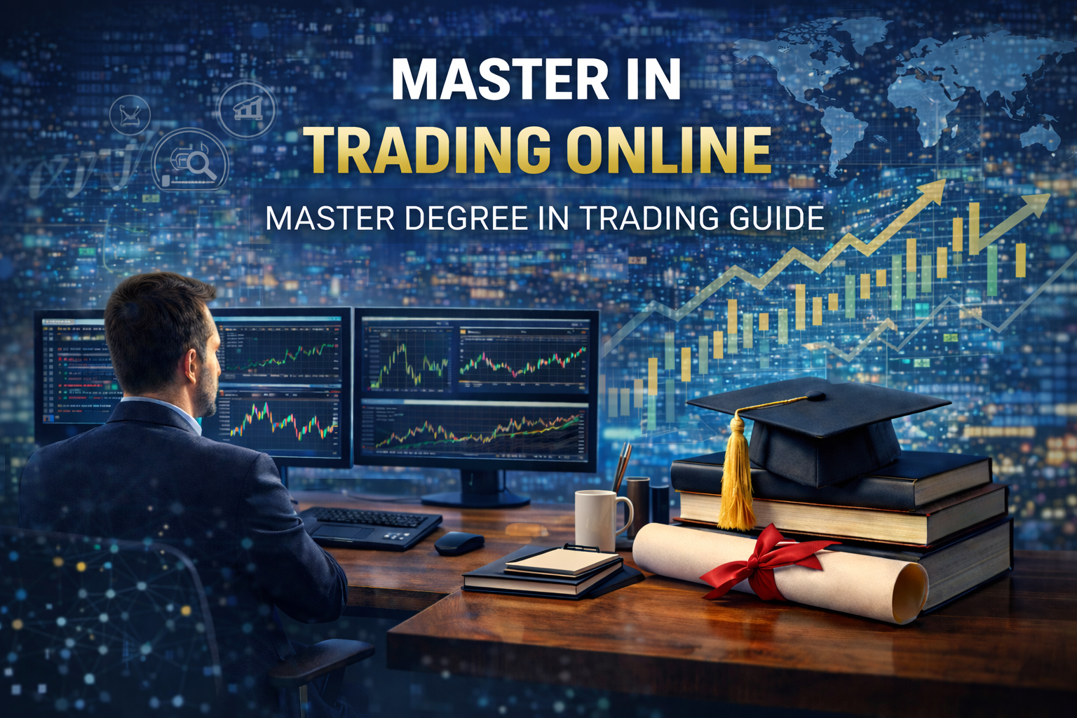 Master in trading online programme showing professional market analysis and structured online trading education