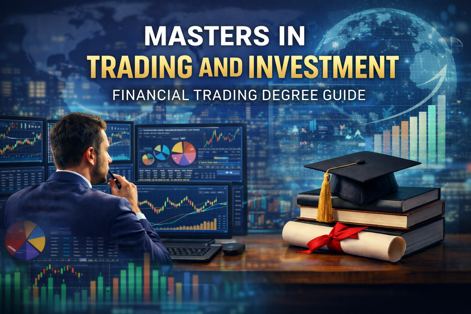 Masters in trading and investment programme showing professional financial market analysis and portfolio decision-making
