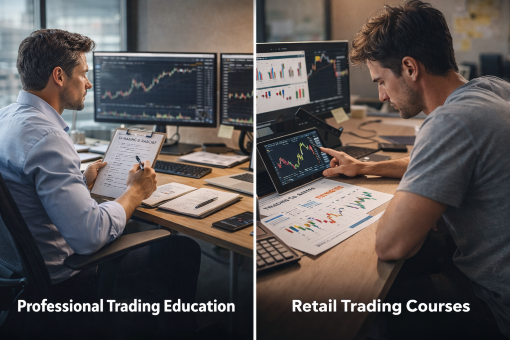 How Professional Trading Education Differs From Retail Trading Courses