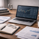 Professional forex trading education environment showing currency charts, research materials, and structured learning resources