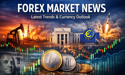 Forex market news April 2026 showing USD EUR JPY currencies central banks oil prices and global financial charts